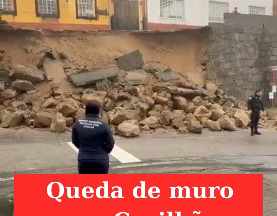 Queda de muro condiciona trânsito na Covilhã