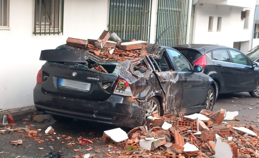 Tempestade Kristen causa estragos em Castelo Branco
