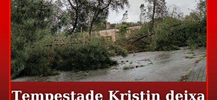 Tempestade Kristin deixa pessoas desalojadas em Vila de Rei