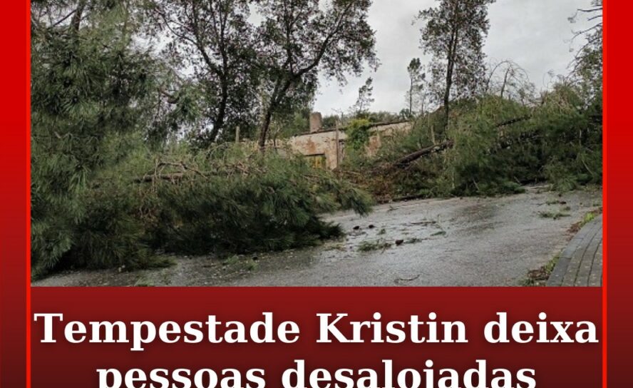 Tempestade Kristin deixa pessoas desalojadas em Vila de Rei