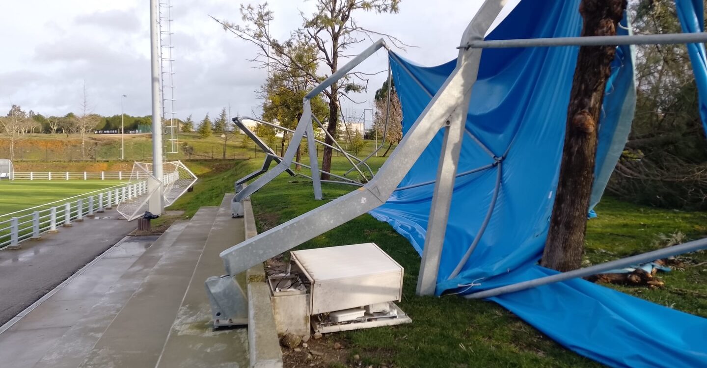 Tempestade afeta treinos no Desportivo de Castelo Branco