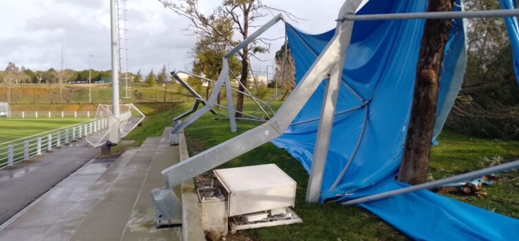 Tempestade afeta treinos no Desportivo de Castelo Branco
