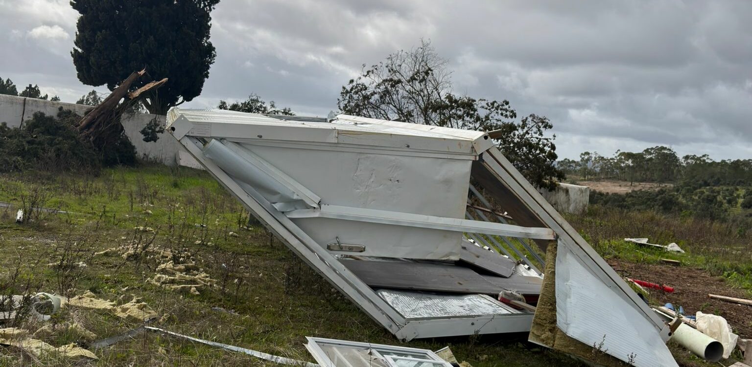Tempestade provoca estragos em Cebolais de Cima