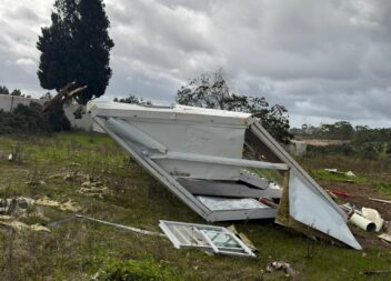 Tempestade provoca estragos em Cebolais de Cima