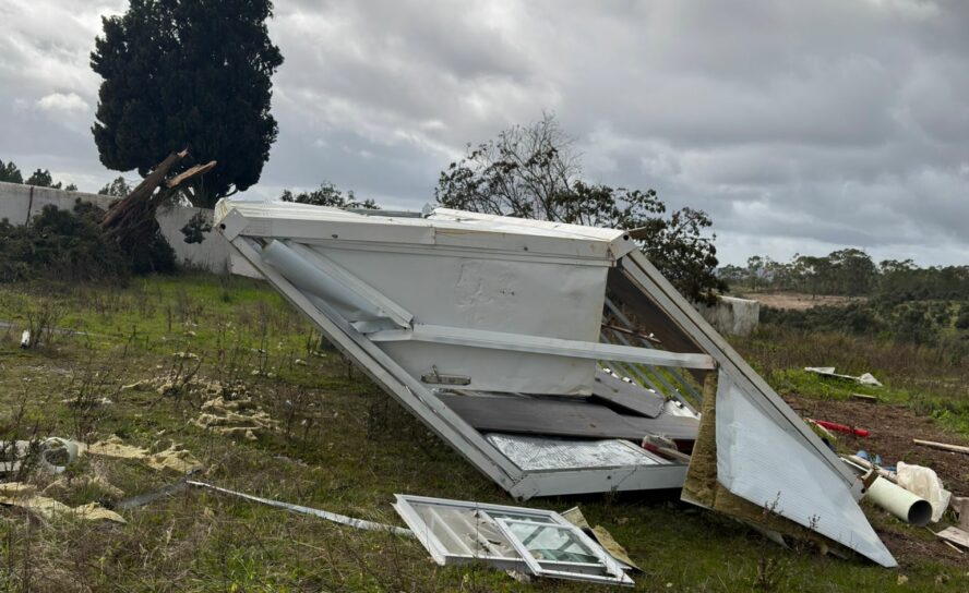 Tempestade provoca estragos em Cebolais de Cima