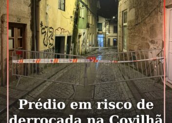 Circulação interditada na Rua Comendador Mendes Veiga devido a risco de derrocad
