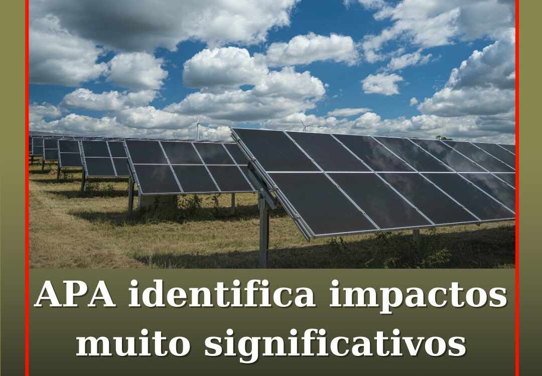 APA identifica impactos negativos muito significativos no projeto da central sol