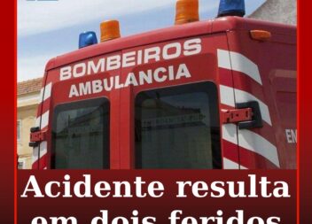 Acidente na EN18 provoca dois feridos