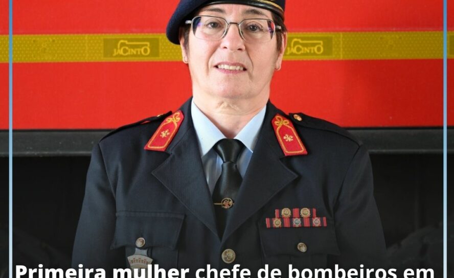 Adelaide Cruz a primeira mulher a atingir o posto de chefe de bombeiros em Caste