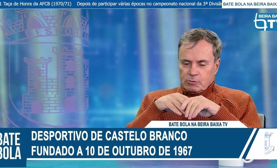 Bate Bola convida o presidente do Desportivo de Castelo Branco,  Luis Caiola.