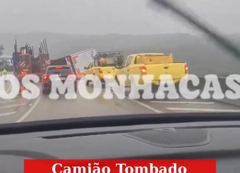 Camião Tombado no IP2 - Descida do Fratel