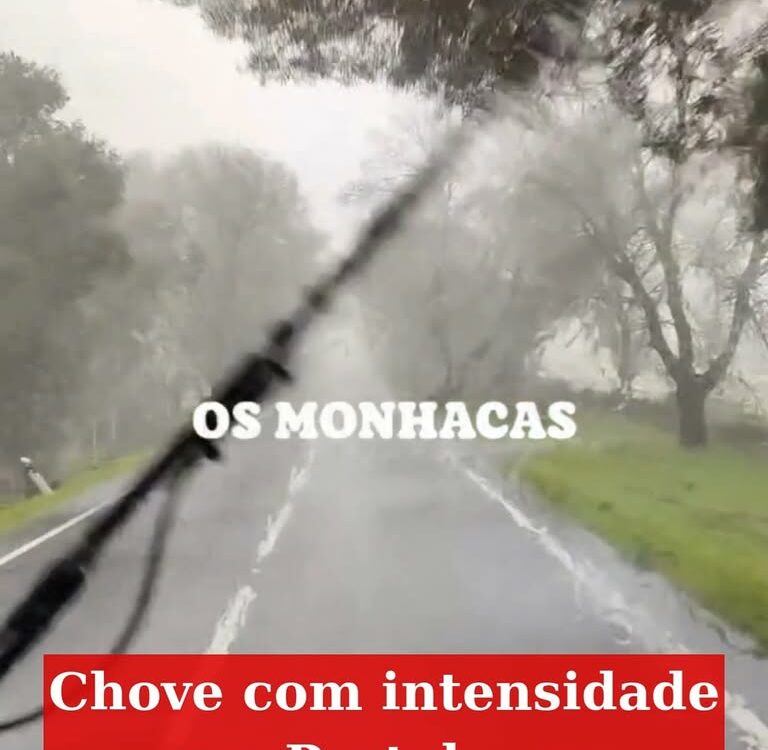 Chove com intensidade no IP2 , na zona de Portalegre