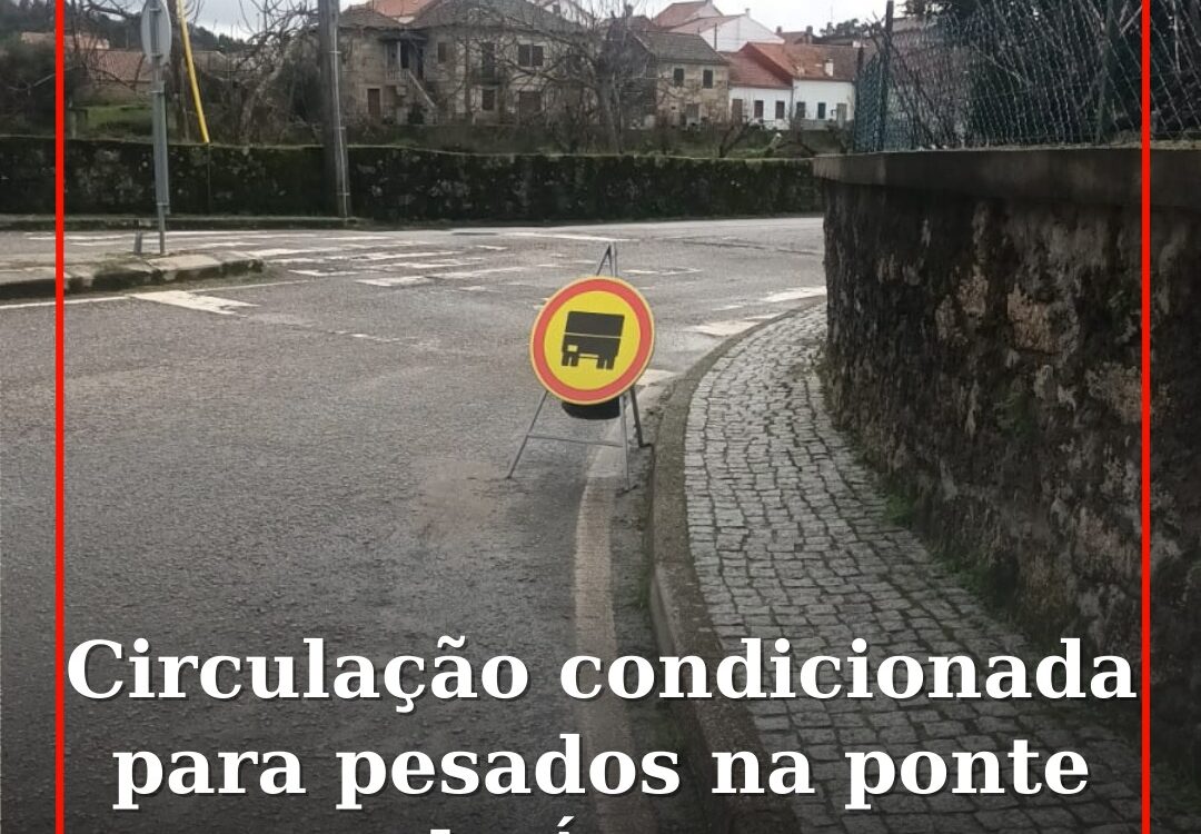 Circulação condicionada para pesados na ponte de Águas
