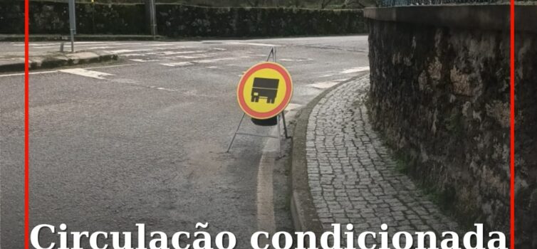Circulação condicionada para pesados na ponte de Águas