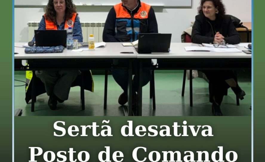 Comissão Municipal de Proteção Civil da Sertã desativa Posto de Comando Municipa