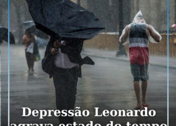 Depressão Leonardo agrava estado do tempo
