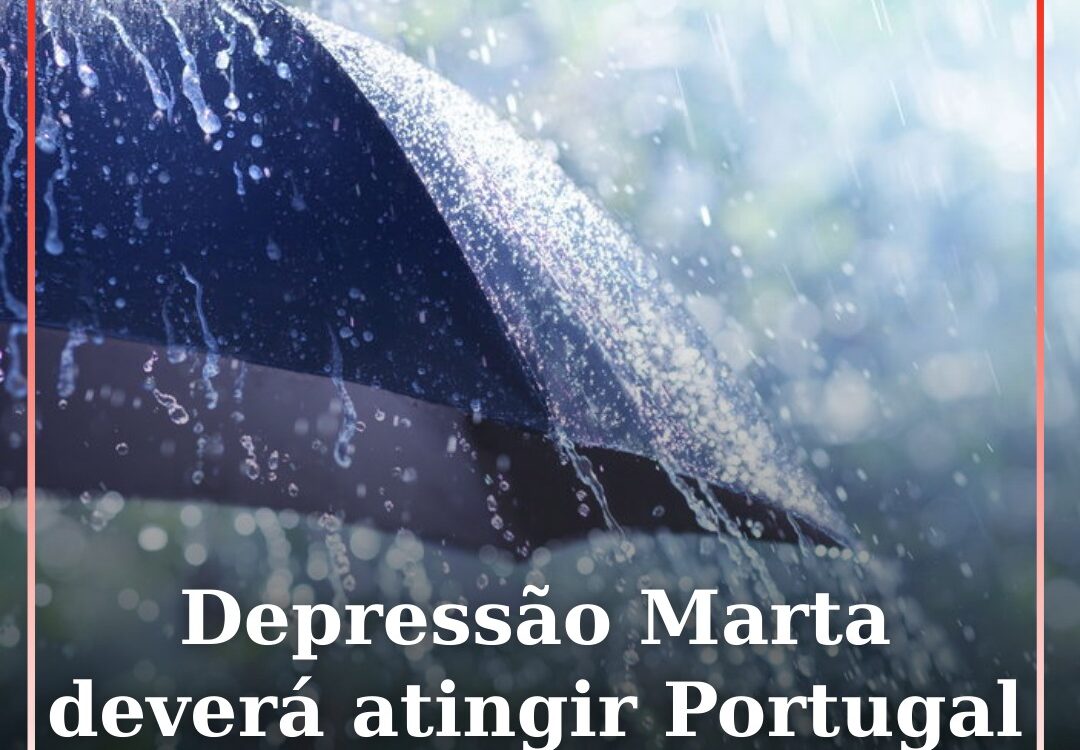 Depressão Marta deverá atingir Portugal na próxima semana