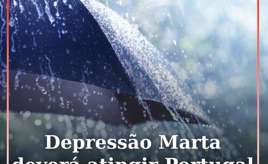 Depressão Marta deverá atingir Portugal na próxima semana