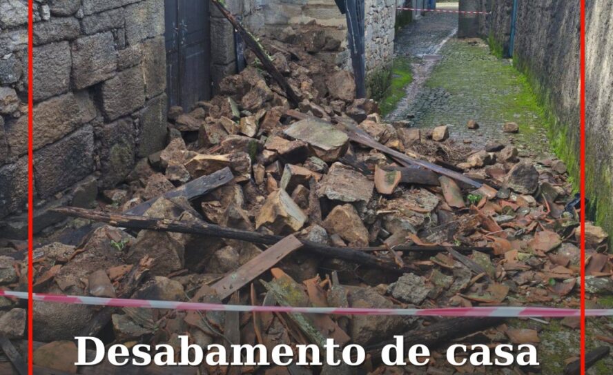 Desabamento de casa devoluta corta circulação