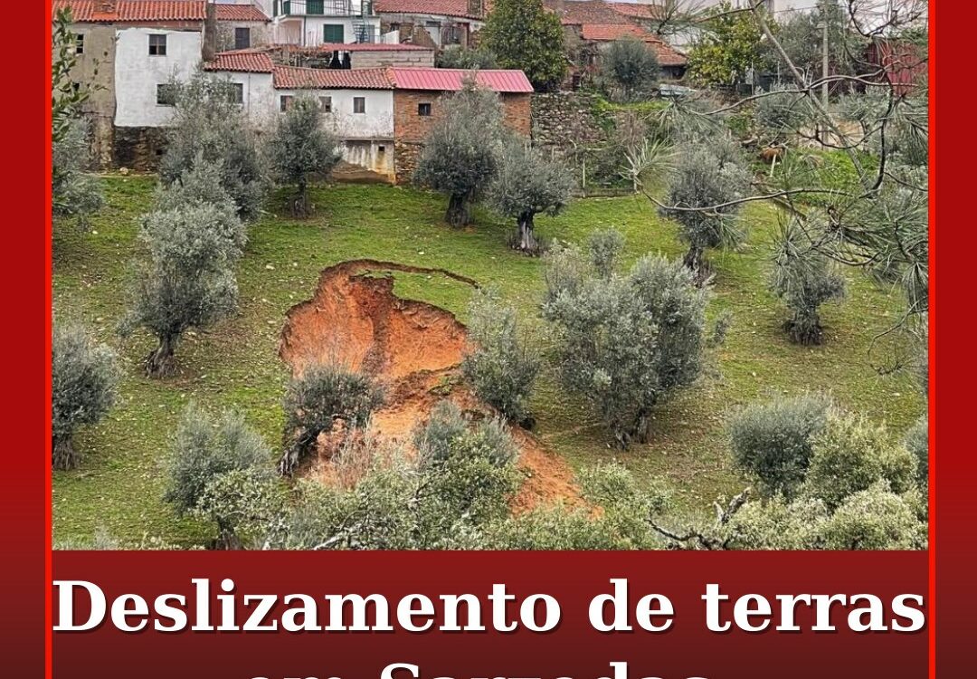Deslizamento de terras em Sarzedas