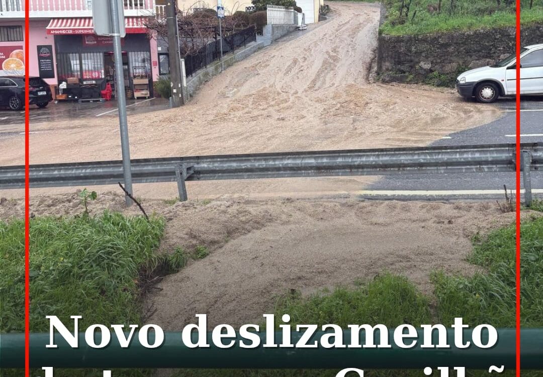 Deslizamento de terras na EN230 na Covilhã