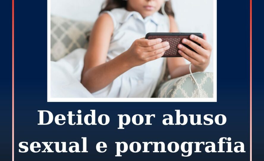 Detido por abuso sexual e pornografia de menores