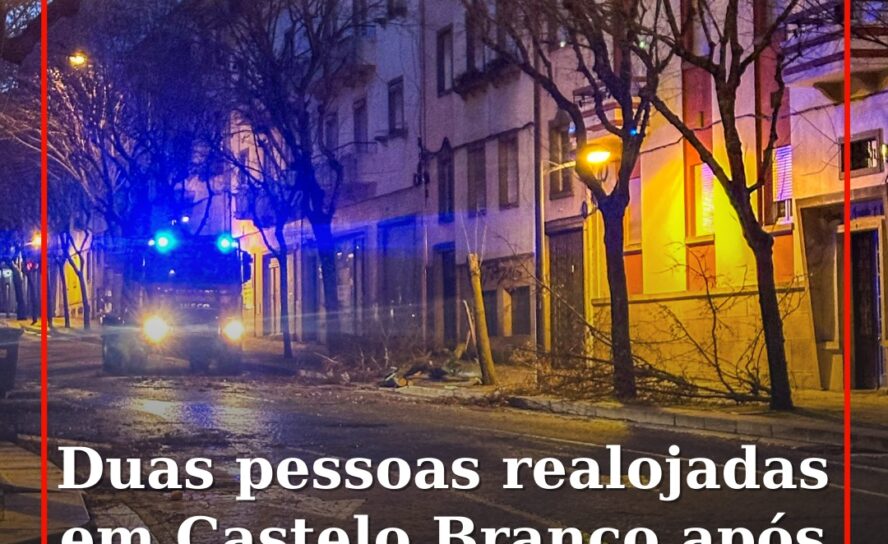 Duas pessoas realojadas em Castelo Branco após sofrerem ferimentos