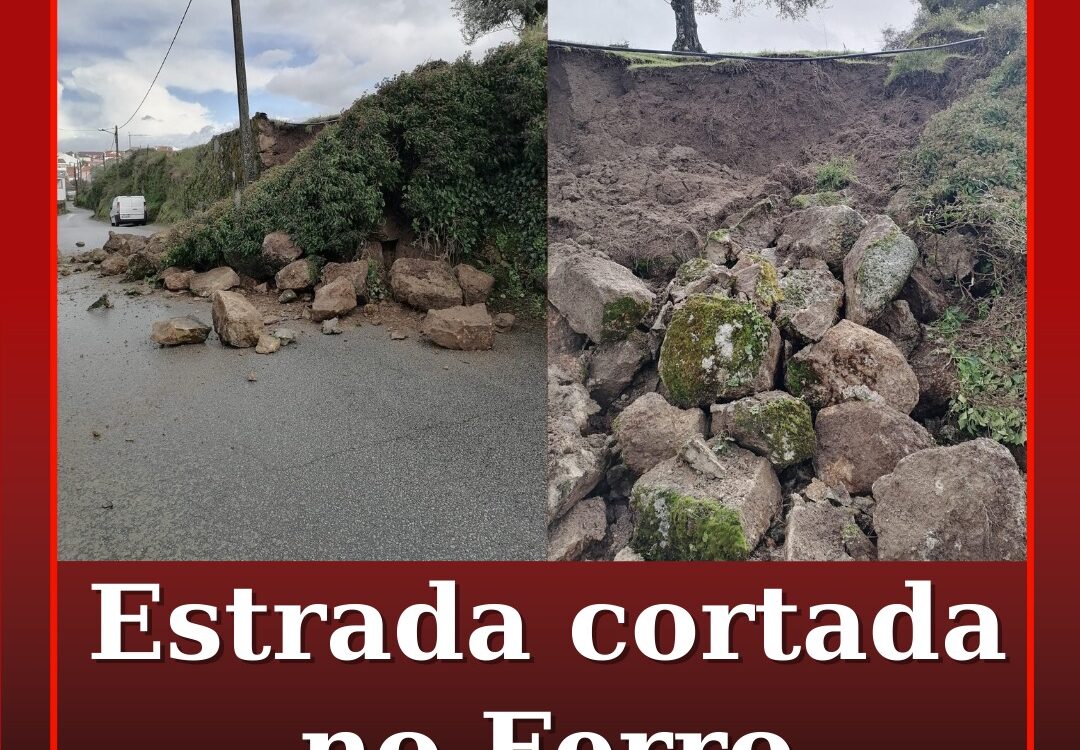 Estrada cortada no Ferro