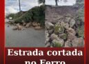 Estrada cortada no Ferro