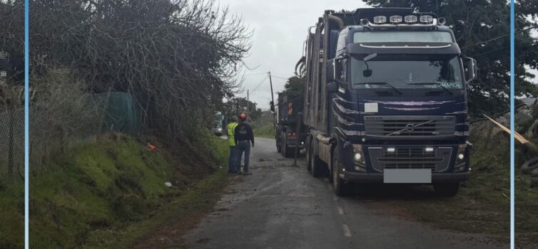 Estrada de Cafede com trânsito condicionado