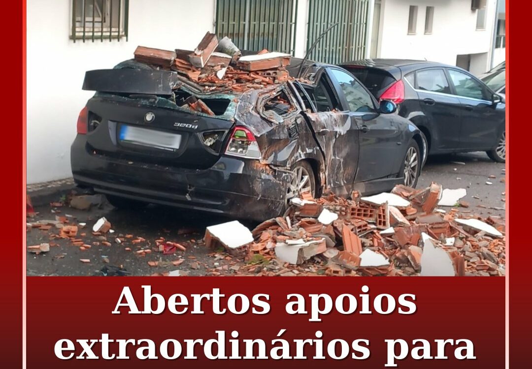 Famílias e empresas afetadas pelo mau tempo já podem requerer apoios do Governo