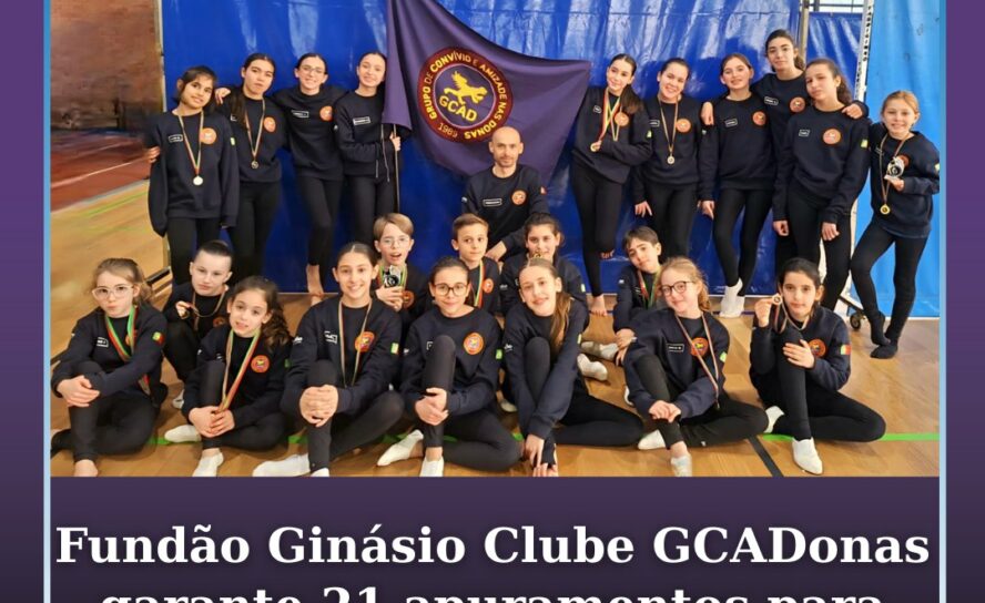 Fundão Ginásio Clube GCADonas garante 21 apuramentos para o Nacional de Tumbling