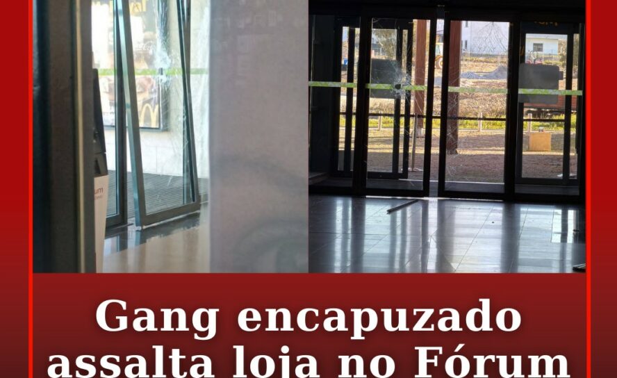 Gang encapuzado assalta loja no Fórum Castelo Branco