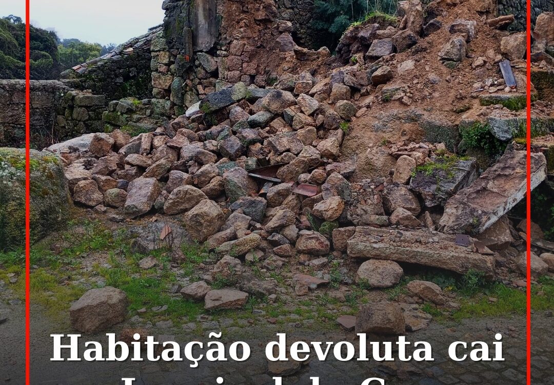 Habitação devoluta cai no Louriçal do Campo