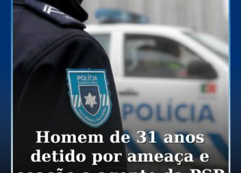 Homem detido por ameaça e coação a agente da PSP em Castelo Branco
