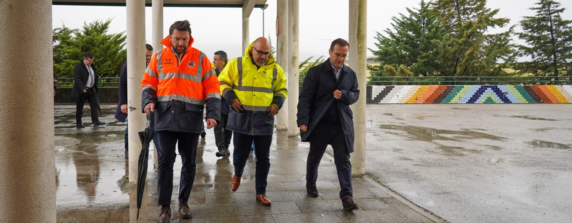 Ministro das Infraestruturas e Habitação avalia em Oleiros prejuízos causados pe