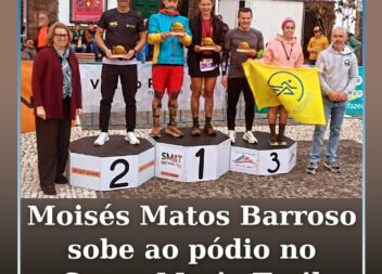 Moisés Matos Barroso sobe ao pódio no Santa maria Trail