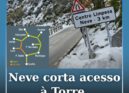 Neve corta acesso à Torre da Serra da Estrela