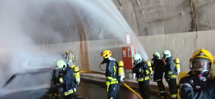 Nova formação prepara bombeiros para intervenção em túneis rodoviários