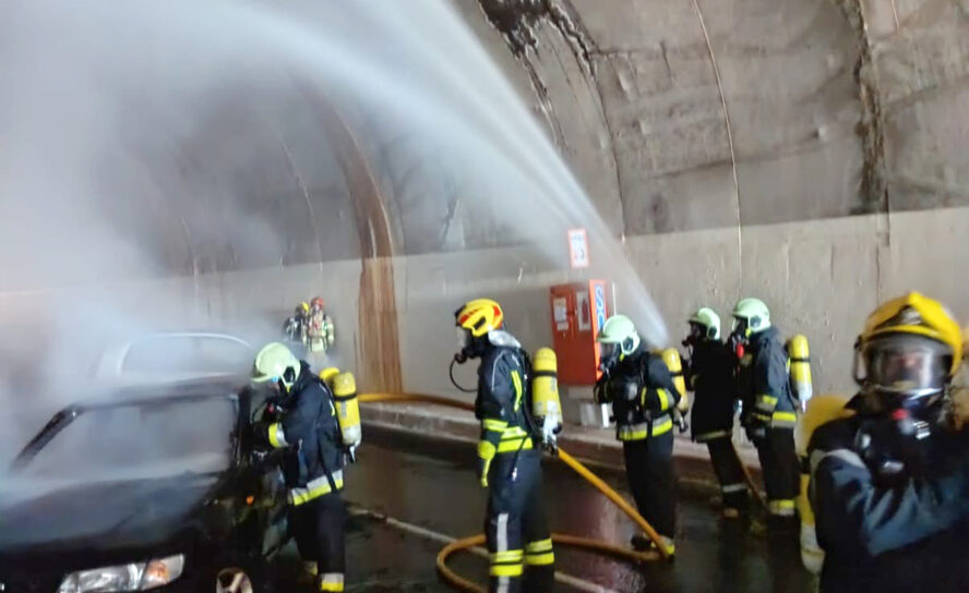 Nova formação prepara bombeiros para intervenção em túneis rodoviários