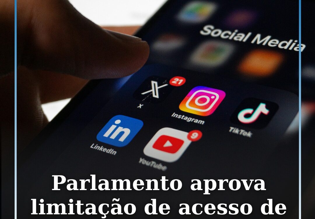Parlamento aprova limitação de acesso de menores a redes sociais