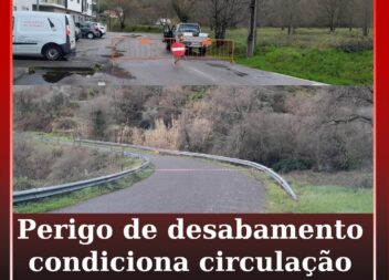 Perigo de desabamento condiciona circulação na EM-1004