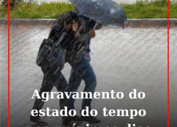 Proteção Civil alerta para agravamento do estado do tempo