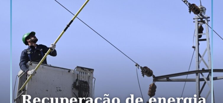 Recuperação de energia em zonas afetadas “praticamente concluída”