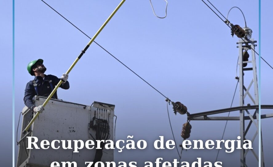 Recuperação de energia em zonas afetadas “praticamente concluída”