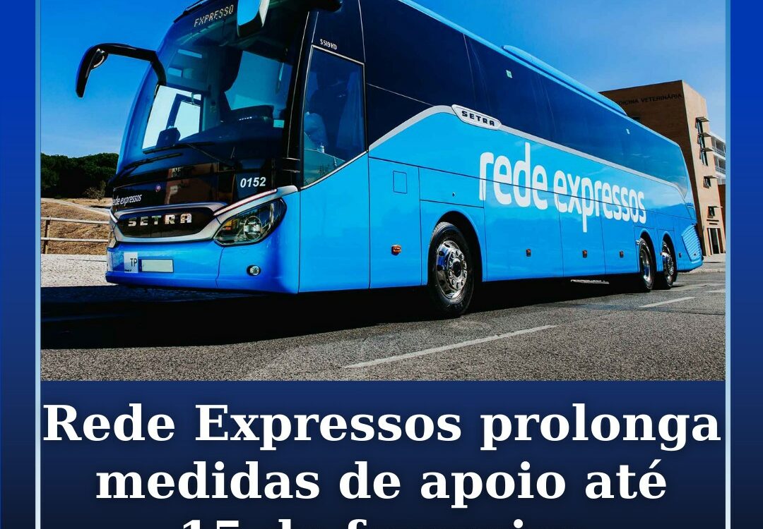 Rede Expressos prolonga medidas de apoio até 15 de fevereiro