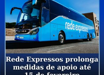 Rede Expressos prolonga medidas de apoio até 15 de fevereiro