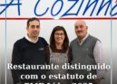 Restaurante A Cozinha distinguido com o estatuto de PME Líder 2025