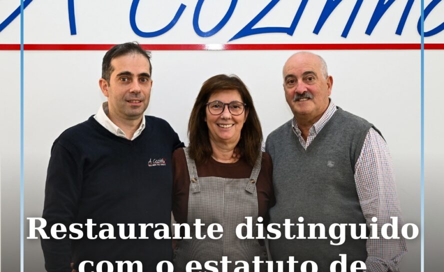 Restaurante A Cozinha distinguido com o estatuto de PME Líder 2025