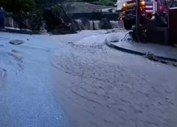 Resultado da chuva forte sentida esta quinta feira em Portalegre.